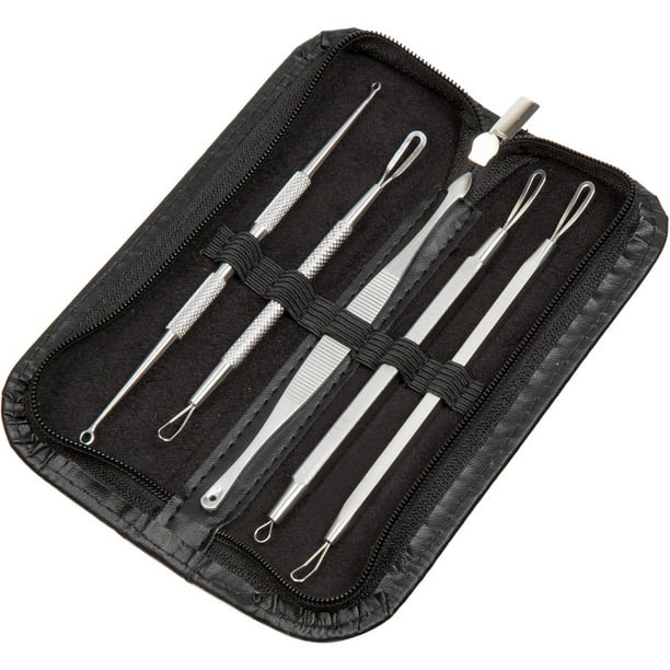 6 Piece Blackhead and Blemish Remover Tool Set Personal Dermatology