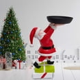 thumbnail image 3 of Estatuilla de muñeco de Papá Noel perfecl Resina Escultura de bandeja para escritorio, 3 of 6