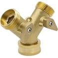 thumbnail image 2 of Distribuidor en Y de 2 vías, macho de 3/4", de latón, con válvulas de cierre., 2 of 3