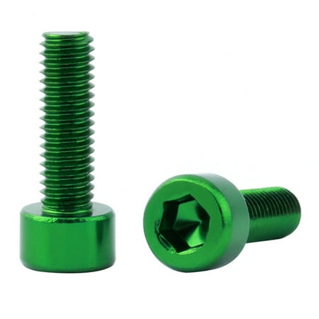 

2pcs For Bicycle MTB Aluminum Alloy Universal Solid Bottle Cage Screw Hex Socket
