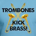 thumbnail image 3 of CafePress - Trombones Kick Brass T Shirt - Fitted T-Shirt, Vintage Fit Soft Cotton Tee, 3 of 4