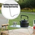 thumbnail image 6 of Outdoor Folding Mini Table, Portable Aluminum Gateleg Table, Lightweight and Heat-Resistant Picnic Table for Camping, Hiking, Travel, 12.6 x 8.2 in, Silver, 6 of 8