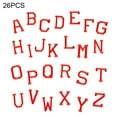 thumbnail image 1 of Alfabeto Mezcla de algodón Parches bordados Letra Vestido Ropa Insignias bordadas de bricolaje, Rojo seitruly HA7904-03B, 1 of 6