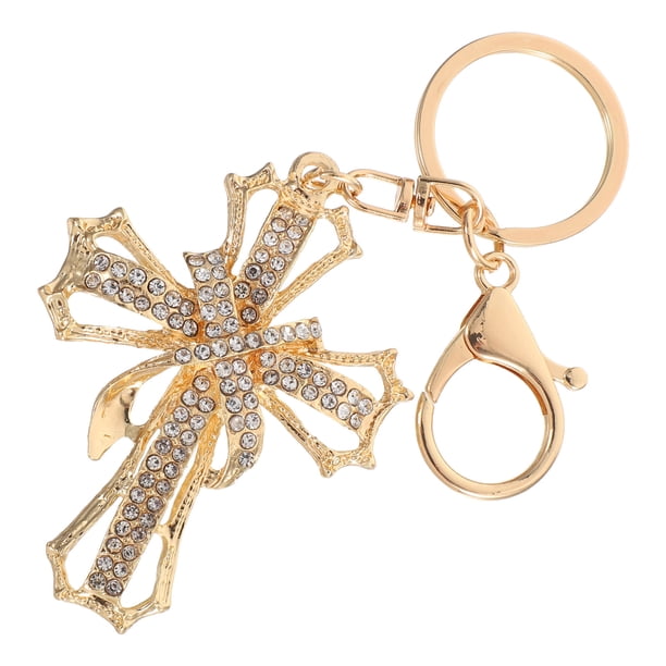 unbranded Colgante De Llavero Cruz Metal Para Regalos Y Accesorios De