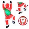 thumbnail image 1 of Occasions 6.5’ Inflatable Hanging Santa – Christmas Outdoor Decoration, 1 of 10