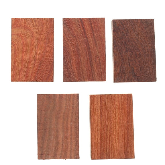 HOMEMAXS  5 PCS Wood Blocks for Hobby Engraving Hardwood Timber