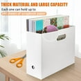 thumbnail image 3 of GUZEIR Foldable Scrapbook Paper Storage Organizer, 12x12 Scrapbook Paper Storage, Plastic File Organizer, White, 3 Pack, 3 of 9