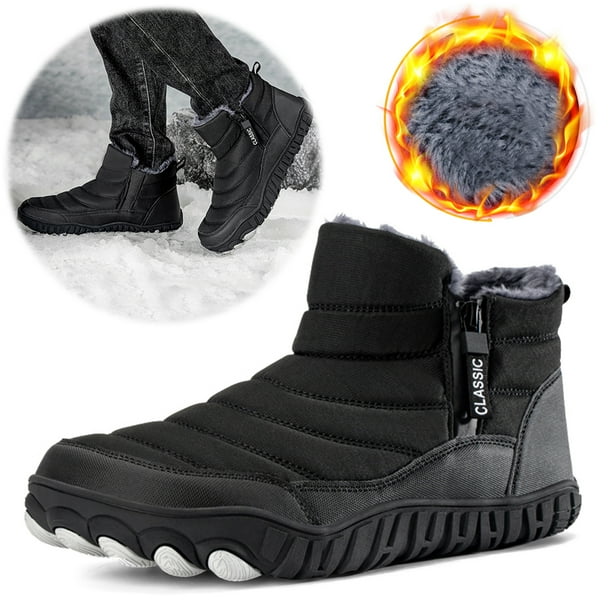 Botas Tobillo Casuales Nieve Invierno Cierre Impermeable para Al Aire Libre