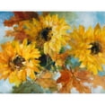 thumbnail image 3 of Loreth, Lanie 24x20 Black Modern Framed Museum Art Print Titled - Breezy Sunflowers, 3 of 5