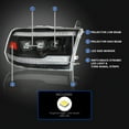 thumbnail image 3 of Spec-D Tuning Black Full LED Switchback Sequential Projector Headlights w/ Startup Animation Compatible with 2009-2019 Dodge Ram 1500, 2010-2019 Ram 2500/3500, Left + Right Pair Headlamps Assembly, 3 of 7
