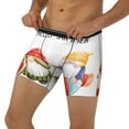 thumbnail image 3 of Salouo Summer Gnome Pattern Men's Boxer Briefs, Soft & Breathable Underwear Elastic Waistband Briefs for Men,1-Pack, 3 of 7