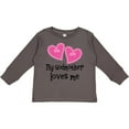 thumbnail image 3 of Inktastic My Godmother Loves Me Hearts Girls Long Sleeve Toddler T-Shirt, 3 of 5