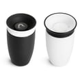 thumbnail image 3 of Sippy Cup Munchkin Miracle 360 para niños pequeños, 300 ml, paquete de 2 unidades, color blanco y negro, 3 of 8