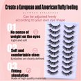 thumbnail image 4 of Pestañas postizas Houksouml Lashes, ojo de gato natural, 16 mm, 10 pares, 4 of 6