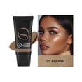 thumbnail image 2 of Brown Skin Tone Waterproof Hydrating Foundation, 24 Hours Long Lasting Lightweight Concealer Base for Even & Smooth Complexion, 2 of 5