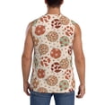 thumbnail image 4 of Xecao Cow Spots And Disco Ball Print Men's Tank Top: Sleek Sleeveless Tee for Casual Sports and Beach Occasions-Large, 4 of 7