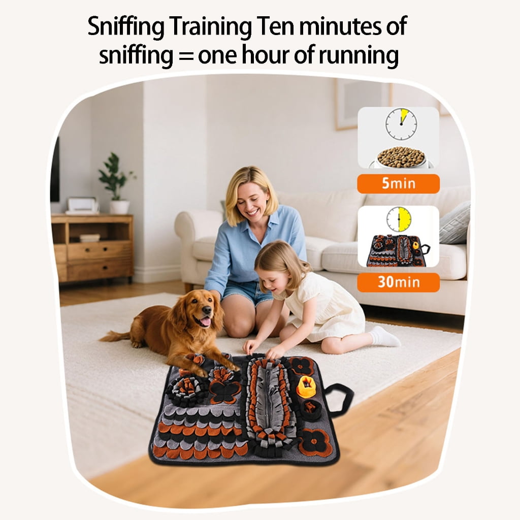 Miiottaa Dog Snuffle Toy Puzzle Chew Enrichment Toy Mat for Small Medium Large Dogs