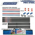 thumbnail image 5 of Front Porch Classics | Maranda Enterprises Ladderball Pro Steel, Black, Blue, Red, White, 5 of 8