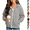 Gray, variant on Asgosdo Polka Dot Jackets for Girls Zip Long Sleeve Cute Lightweight Hooded Jacket with Pocket Size 4-12Y