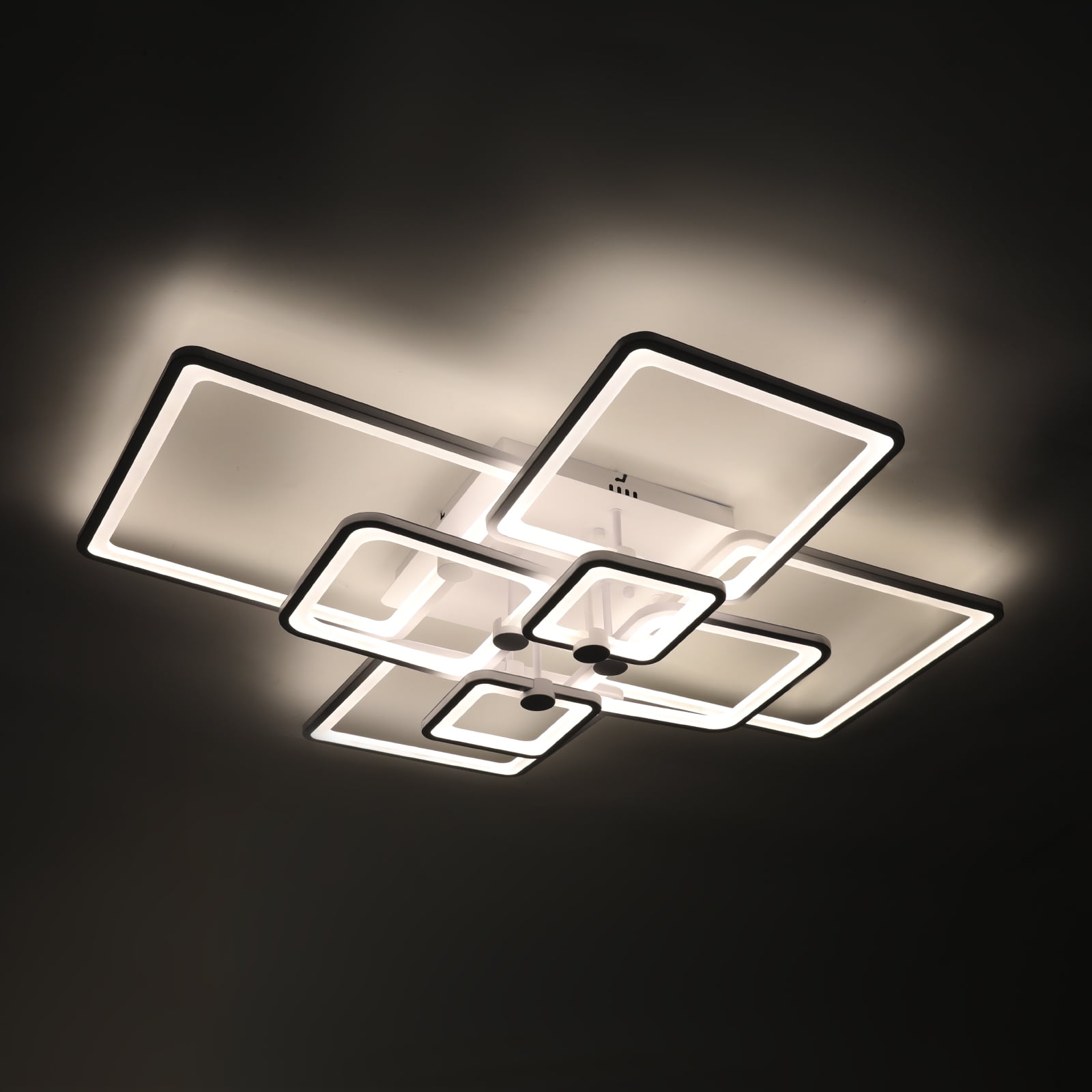 LED Ceiling Light with Remote Control, 8-Head Ceiling Light, Dimming Ceiling Light Fixture