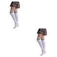 thumbnail image 1 of Sonducket Medias pantimedias coloridas calcetería calcetines largos Iris calentador muslo alto regalos para carnaval mujer vestido fiesta tipo 19 Tipo 19 2piezas Sonducket CBP381243, 1 of 6