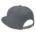 thumbnail image 4 of 2-pack Classic Snapback Hat Cap Hip Hop Style Flat Bill Blank Solid Color Adjustable Size Dark Grey & Dark Grey, 4 of 6