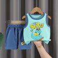 thumbnail image 2 of Toddler Boys Shorts Sets Kids T-Shirt Crew Neck Little Boy Clothes Set Summer Kids Outfit, 2 of 4
