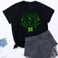 thumbnail image 2 of CEHVOM T-Shirt Décontracté pour Femmes à Manches Courtes avec Imprimé Trèfle de la Saint-Patrick, 2 of 4