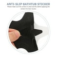 thumbnail image 2 of OUNONA 1Set Self Adhesive Black Bathtub Stickers Star Shape Non Skid Peva Material, 2 of 4