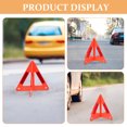 thumbnail image 2 of KAKOWELY 5pcs Triangle Warning Signs Road Safety Warning Sign Car Reflective Safety Sign Triangle Road Sign Reflective Warning Triangles,10.08X"X10.08"X8.86", 2 of 5