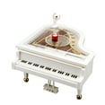 thumbnail image 1 of GOOHOCHY 1Set Rectangular Clockwork Music Box in White for Home Decoration and Giving, 1 of 8