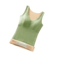 thumbnail image 2 of Guardurnaity Chaleco térmico para mujer, ropa interior acolchada para clima frío de terciopelo cálido para invierno para mujer, ropa interior Ropa interior Verde, 2 of 6