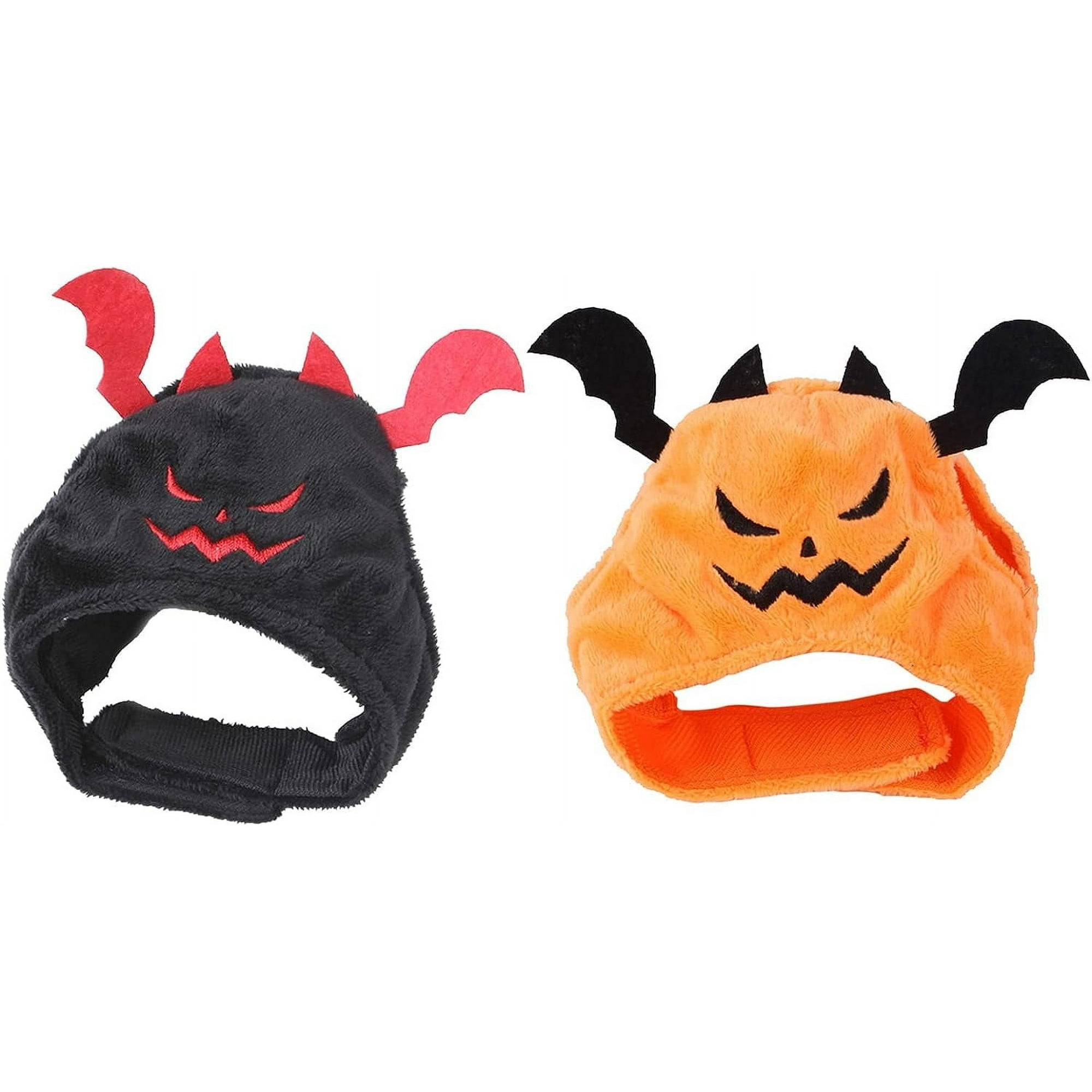 Halloween Pet Bat Hat Bat Costume for Cat and Dog Cool Halloween Party Accessories with Sticky Strap One Size Adjustable Pet Halloween Costumes for