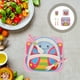 thumbnail image 2 of EeaseMX Juego de comedor de 5 piezas para niños pequeños, plato, tazón, taza, tenedor y cuchara de bambú., 2 of 7