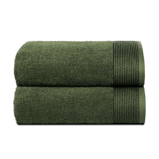 GLAMBURG Ultra Soft Oversized 2 Pack Bath Towel Set 28x55 inches, 100