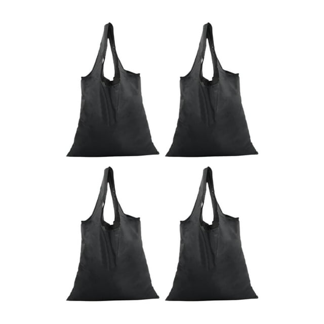 4 Bolsas de compras reutilizables de tela Oxford jinwen multiusos plegables 36,5 cm x 48 cm