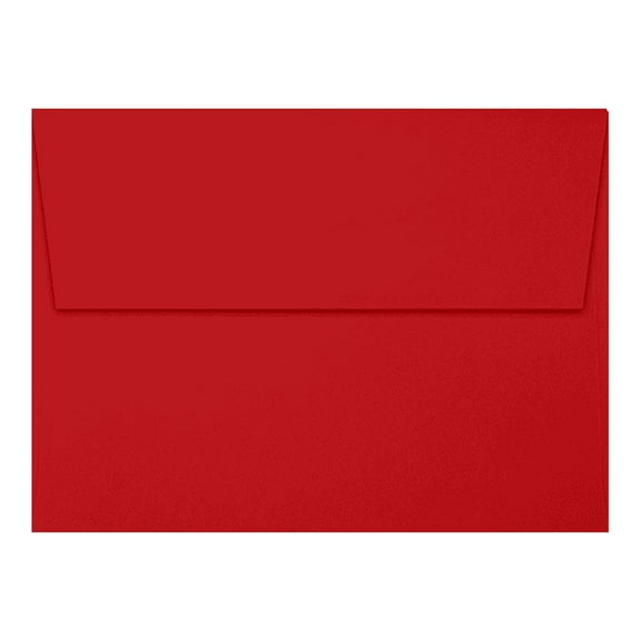 LUXPaper A7 Invitation Envelopes, 5 1/4 x 7 1/4, Holiday Red, 50 Pack