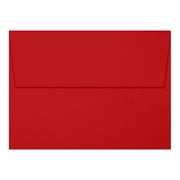 LUXPaper A7 Invitation Envelopes, 5 1/4 x 7 1/4, Holiday Red, 50 Pack