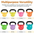 thumbnail image 4 of Vinyl Coated Kettlebell for Strength Training & Full Body Workouts – Durable & Comfortable Grip, 4 of 5