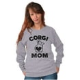 thumbnail image 3 of Corgi Mom Dog Pet Parent Fur Mama Women Crewneck Sweatshirt Brisco Brands S, 3 of 6