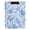 Blue Watercolor Floral Pattern, variant on A4 Double Clip File Folder 18.9x12.6in Clipboards Foldable Binder Holds 80 Sheets Project Folder for Office, Home Blue Squares and Shapes