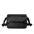 thumbnail image 1 of Bandolera de lona impermeable para hombre de 30 x 11 x 20 cm, color negro, 1 of 2