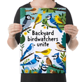 thumbnail image 2 of Whimsical Nature Decor - Backyard Birdwatching Enthusiast - 13x19 Poster Print, 2 of 4