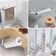 thumbnail image 3 of Soporte para toallas de papel de acero inoxidable, soporte para rollos de papel de cocina autoadhesivo, soporte para toallas de papel montado en la pared para cocina, baño y armarios (plata) JAMW  Sencillez, 3 of 5
