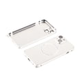 thumbnail image 3 of Funda magnética para teléfono IOS 14, protección de 360 grados, resistente a los arañazos, funda profesional para teléfono, color plateado, 3 of 15