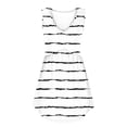 thumbnail image 6 of MYAOYI Dresses for Women Striped Sleeveless V Neck Summer Dress Casual Babydoll Tank Sundress, 6 of 7