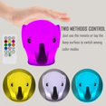 thumbnail image 3 of Tianhaixing Luz Nocturna para niños Lámpara de Elefante Lámpara de cabecera de Silicona Suave 9 Colores Luz Nocturna LED con Control Remoto Recargable para Regalo de Navidad/Juguete/, 3 of 5