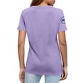 thumbnail image 4 of JFGHDG Women T Shirts Casual Anniversary & Tee Simple July 4th Commemorative Tee Classic Patriotic Tee For Anniversary Women'S Flag Graphic July 4th Tee Light Violet 2XL, 4 of 5