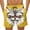 Yellow#022, variant on Lcziwo Men's Big and Tall Elastic Waist Shorts Funny Cartoon Print Beach Swim Trunks Casual Summer Loose 2026 Shorts Yellow,XXXL