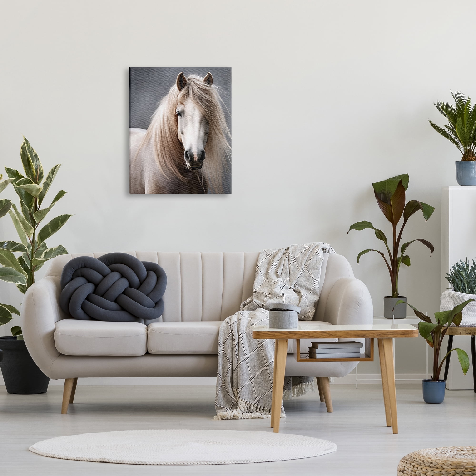 Stupell Industries Silky Haired Horse Animals & Insects Photography Gallery Wrapped Canvas Art Print Wall Art, 24 x 30